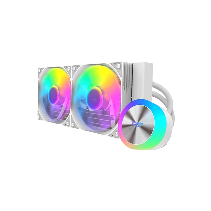 DARKFLASH DG240 ARGB LIQUID CPU COOLER WHITE AIO