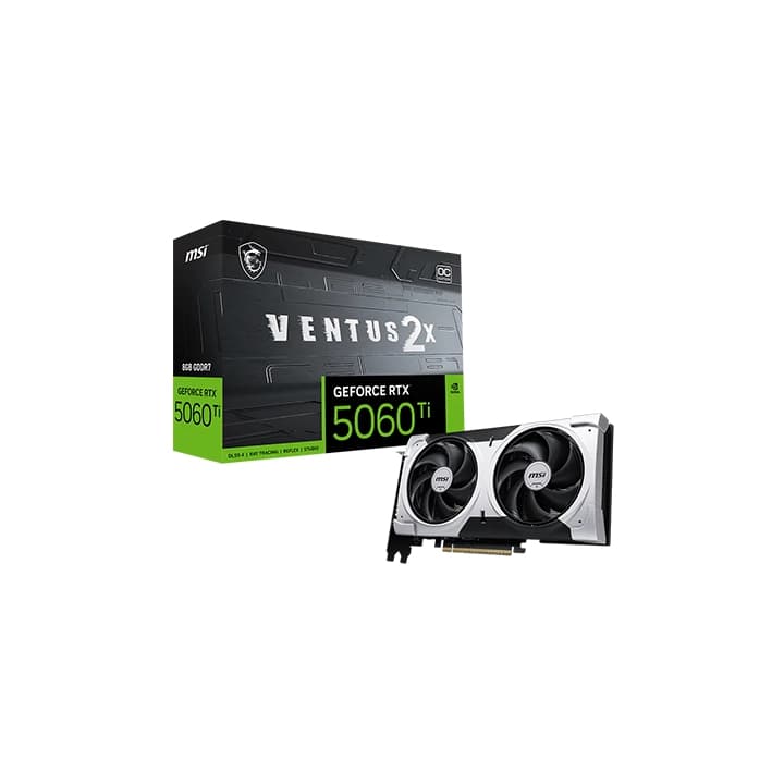 MSI GEFORCE RTX 5060Ti 8G VENTUS 2X OC PLUS - MSI PC PARTS | Buy at UniPC