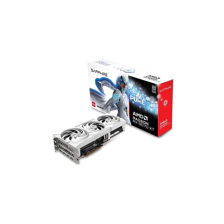 SAPPHIRE PURE AMD RADEON™ RX 9070 OC GPU 16GB GDDR6