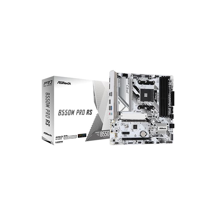 ASROCK B550M PRO RS AM4 DDR4 WHITE