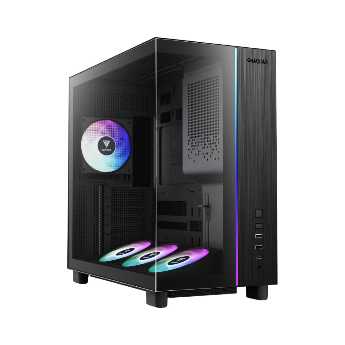 GAMDIAS ATLAS M4 GAMING CASE BLK