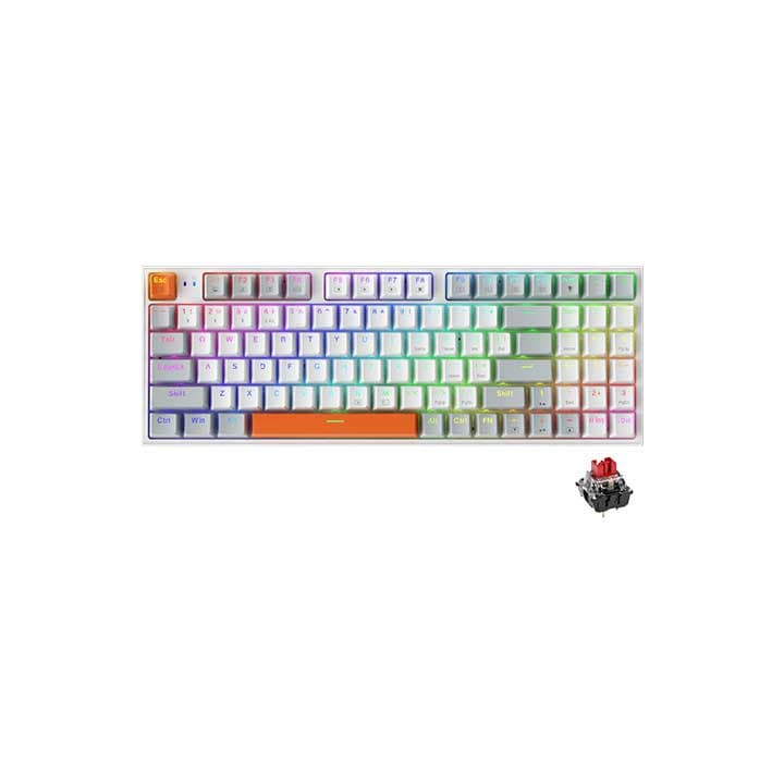 MACHENIKE K500-B94W THREE MODE RED SWITCH RGB WHITE