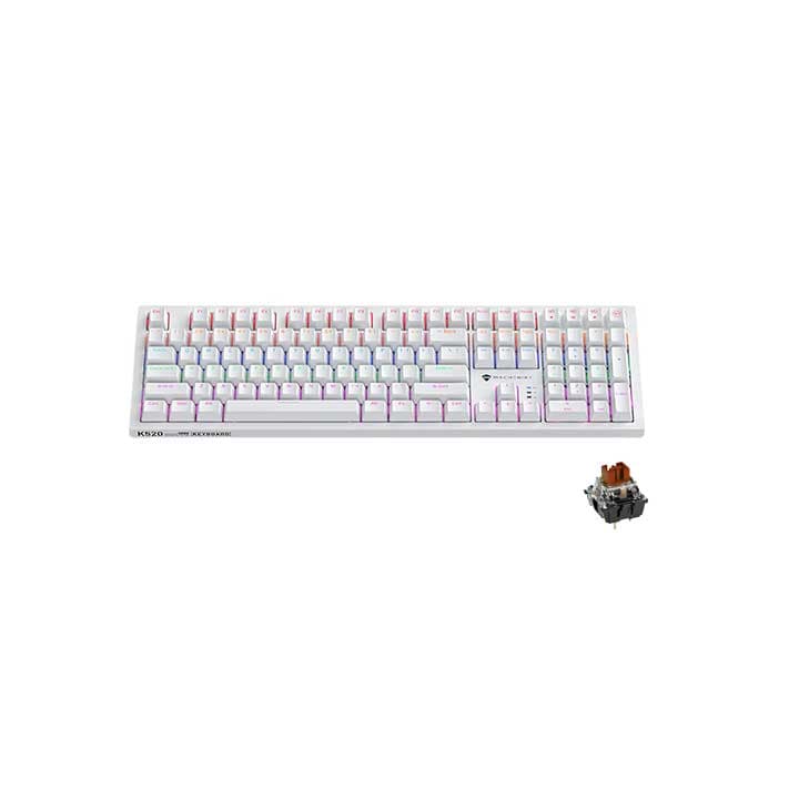 MACHENIKE K520-B108 WIRED BROWN SWITCH MIXED LIGHT WHITE
