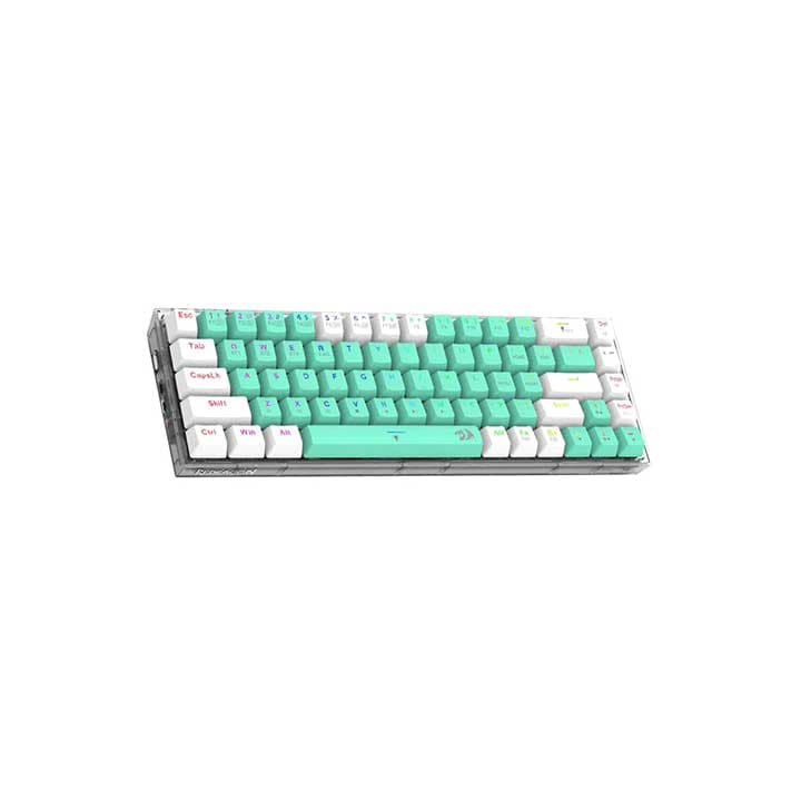 REDRAGON CASTOR PRO (GREEN-WHITE YELLOW SWITCH) (K631RGBPRO-GW)