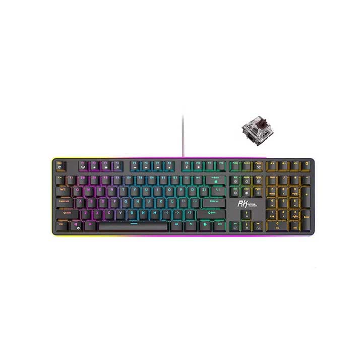 ROYAL KLUDGE RK990 BLACK WIRED BROWN SWITCH - Royal Kludge PERIPHERALS | Buy at UniPC