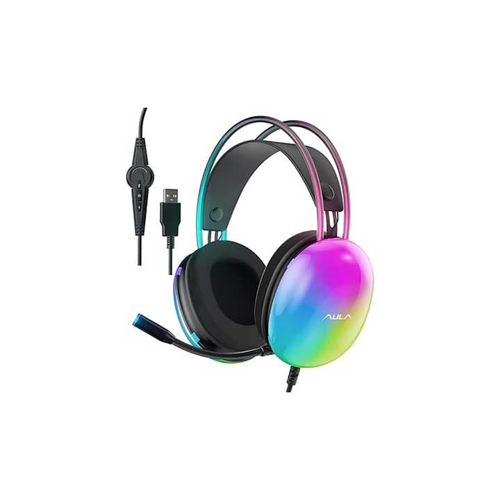 AULA S505 WIRED HEADSET (GREEN)