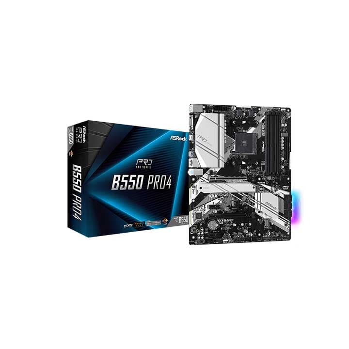 ASROCK B550 PRO4 (AM4)|DDR4|ATX
