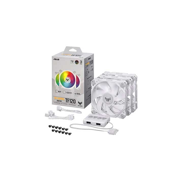 ASUS TUF TF120 ARGB FAN (WHITE) 3IN1