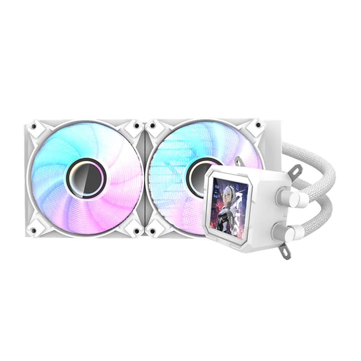 DARKFLASH WAVE DV240S ARGB LIQUID COOLER (WHITE)