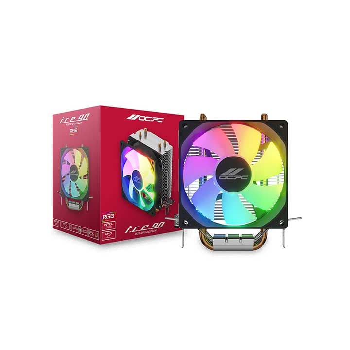 OCPC I.C.E. 90 RGB CPU AIR COOLER (BLACK)