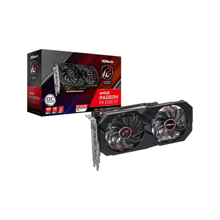 ASROCK PHANTOM GAMING RX6500XT 4GB - Asrock PC PARTS | Buy at UniPC