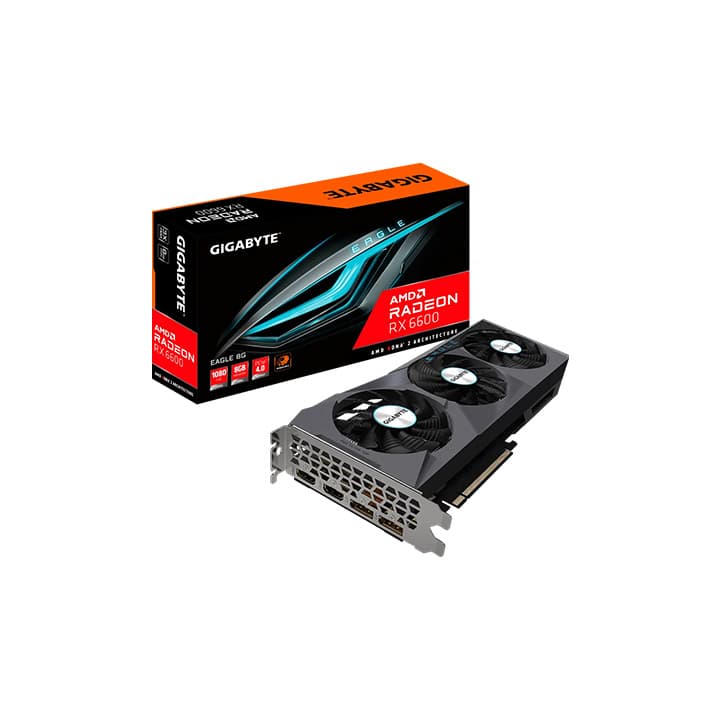 GIGABYTE RADEON RX6600 EAGLE 8GB VGA CARD - Gigabyte PC PARTS | Buy at UniPC
