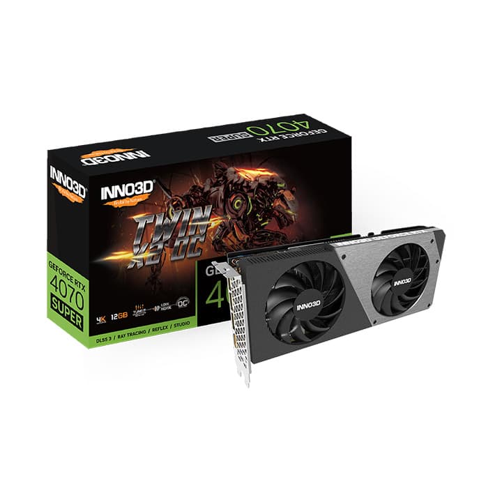 (SERIALIZED) VC-INNO3D RTX4070 SUPER 12GB TWIN X2 OC - Inno3D PC PARTS | Buy at UniPC