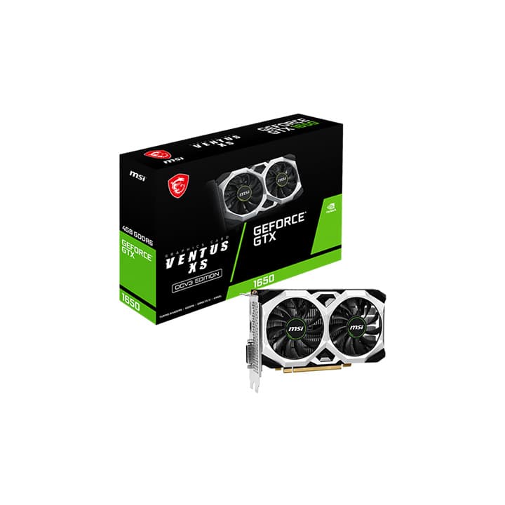 MSI GTX 1650 D6 VENTUS XS 4G OCV3 - MSI PC PARTS | Buy at UniPC
