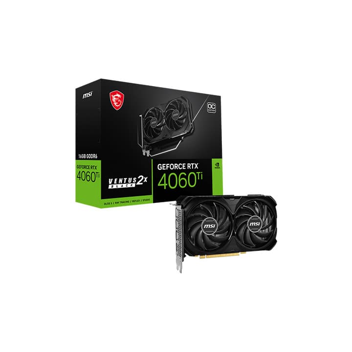 MSI RTX 4060TI VENTUS 16GB OC BLACK X2 - MSI PC PARTS | Buy at UniPC