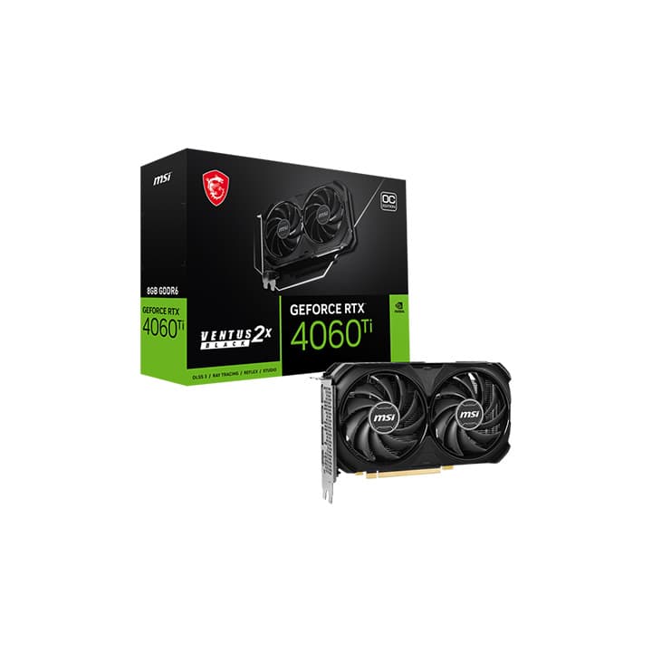 MSI RTX 4060TI VENTUS 8GB OC 2X (BLACK) - MSI PC PARTS | Buy at UniPC