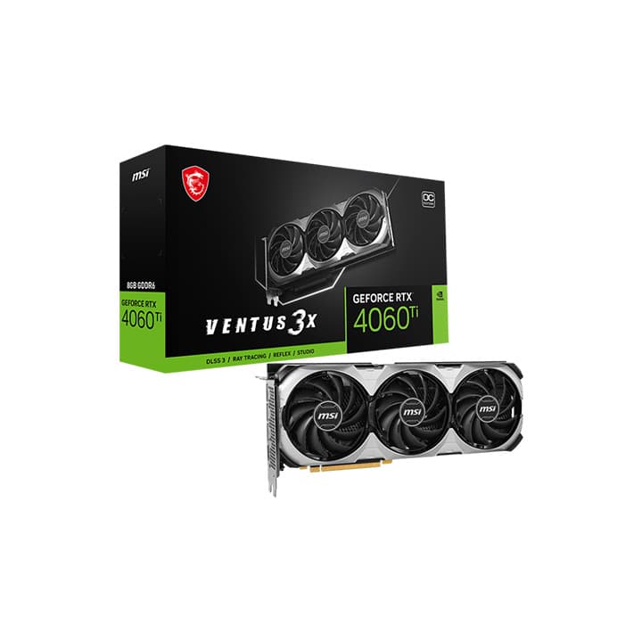 MSI RTX 4060TI VENTUS 8GB OC 3X - MSI PC PARTS | Buy at UniPC