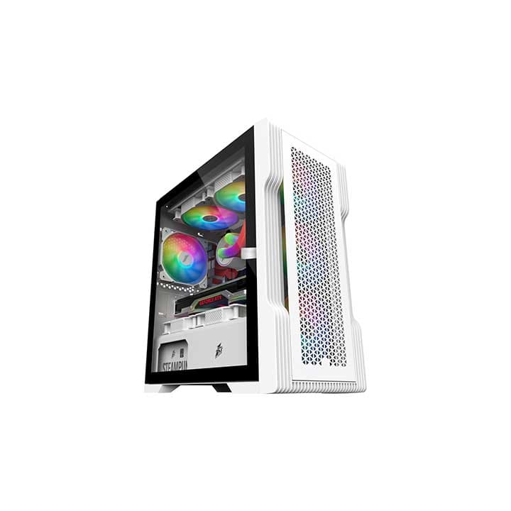 1STPL TRILOBITE T3-G MID TOWER GAMING CASE (WHITE) - 1STPL PC PARTS | Buy at UniPC